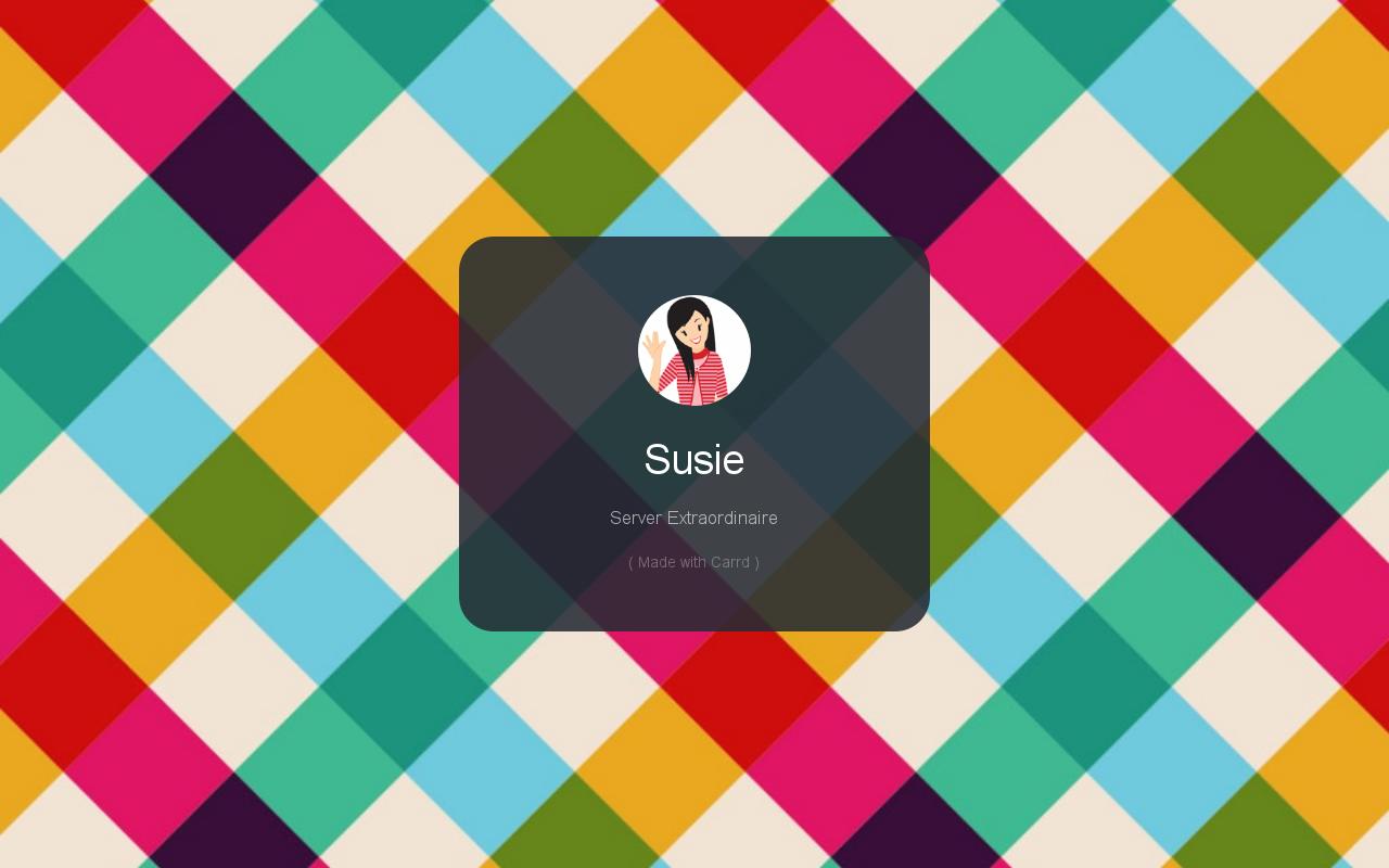 Carrd profile picture for @susie